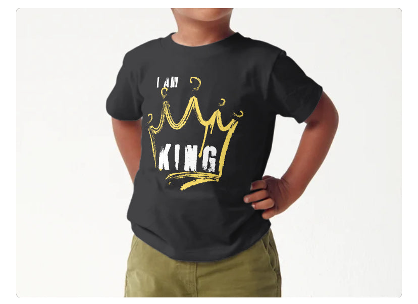 I Am King Crown Tee (Black)