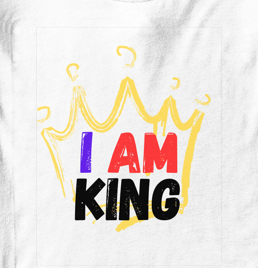 I Am King Crown Tee (White)