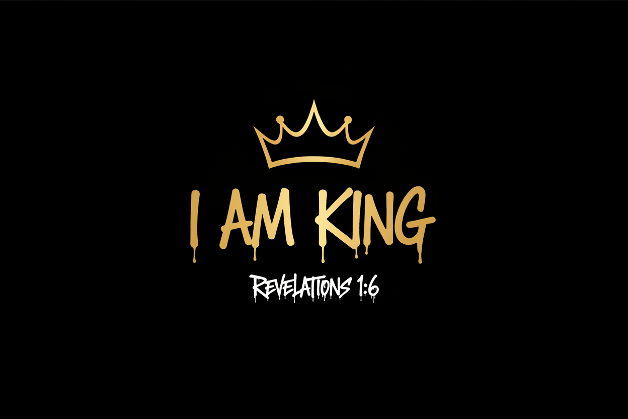 I Am King Kids - I AM KING with Revelations 1:6 Banner